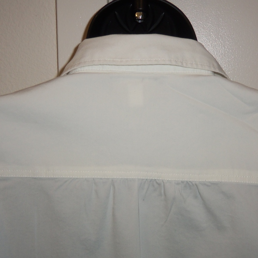 INC International Concepts White Waist Button Down Blouse Size 6 - Picture 5 of 8
